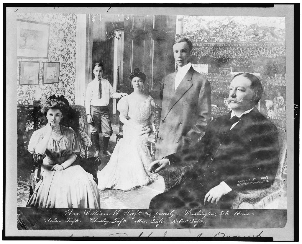 William Taft and family in Washington, D.C. home