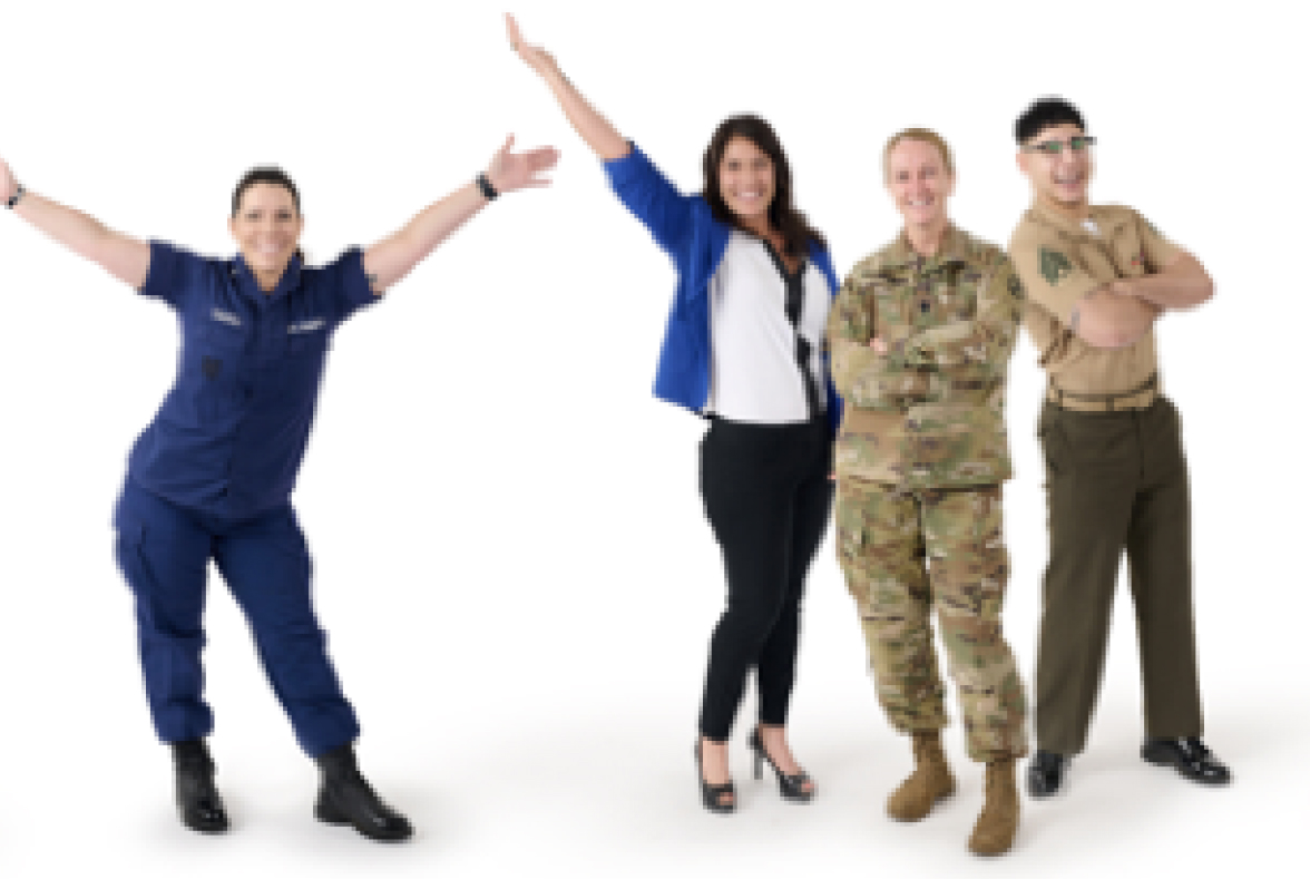 Group representing military and civilian service members celebrates community volunteerism.